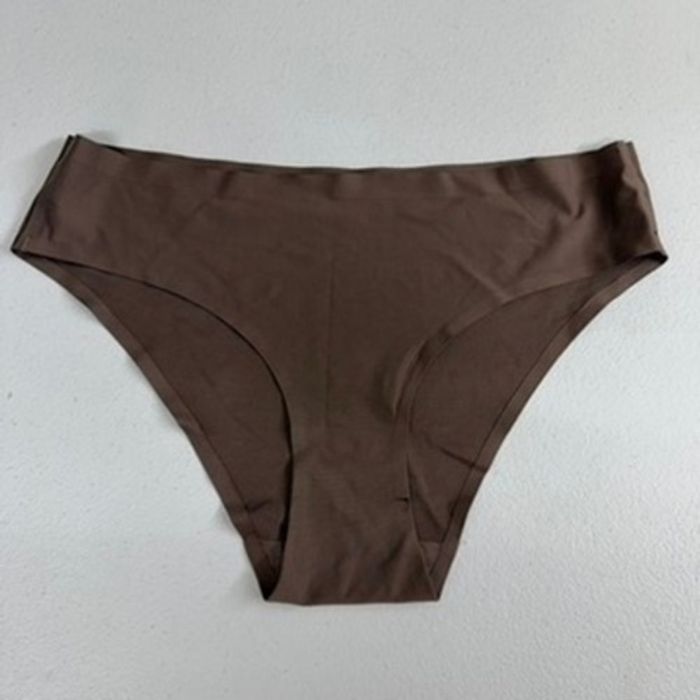 Catherine Malandrino brown seamless neutral stretch cheeky panties underwear M